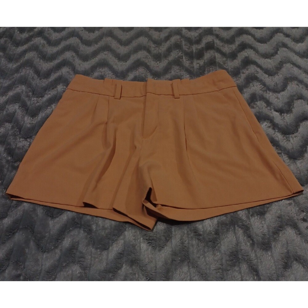 Banana Republic Womens Size 10 Peach Orange Pleated Front Chino Shorts